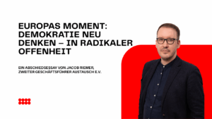 Jacob Riemer, Zweiter Geschäftsführer Austausch e.V.